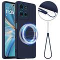 Motorola Moto G86 Power Liquid Silicone Case - MagSafe Compatible - Dark Blue