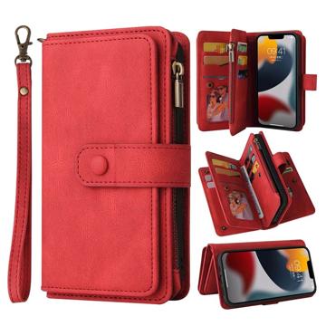 Multipurpose Series iPhone 14 Plus Wallet Case - Red