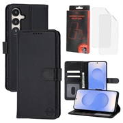 Samsung Galaxy S25+ MyTPhone CardMate Leather Wallet Case - Black