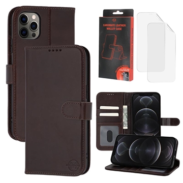 iPhone 12/12 Pro MyTPhone CardMate Leather Wallet Case - Dark Brown