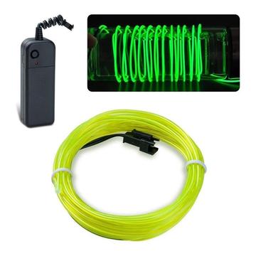 Neon LED String 3 metres - Fluorescent Green