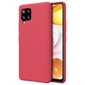 Nilkin Super Frosted Shield Samsung Galaxy A42 5G Cover - Red
