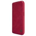 Nillkin Qin Pro iPhone 15 Pro Flip Case - Red
