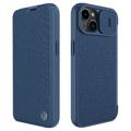 Nillkin Qin Pro Series iPhone 14 Flip Case - Blue