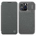 Nillkin Qin Pro Series iPhone 14 Pro Max Flip Case - Grey