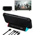 Nintendo Switch 2 Docking Station / Hub - HDMI, USB 3.0, USB-C, LAN - Black