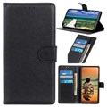 Nokia C21 Plus Wallet Case with Magnetic Closure - Black