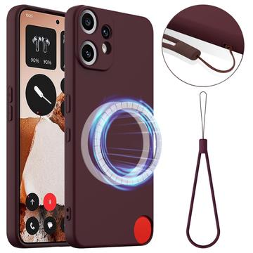 Nothing CMF Phone 2 Pro Liquid Silicone Case - MagSafe Compatible - Wine Red