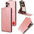 Nothing CMF Phone 2 Pro Vertical Flip Case with Stand - Rose Gold