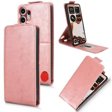 Nothing CMF Phone 2 Pro Vertical Flip Case with Stand - Rose Gold