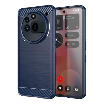 Nothing Phone (3a) Pro Brushed TPU Case - Carbon Fiber