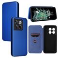 OnePlus 10T/Ace Pro Flip Case - Carbon Fiber - Blue