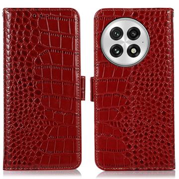 OnePlus 13 Crocodile Series Wallet Leather Case with RFID