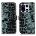 OnePlus 15 Crocodile Series Wallet Leather Case with RFID