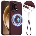 OnePlus 15 Liquid Silicone Case - MagSafe Compatible - Wine Red