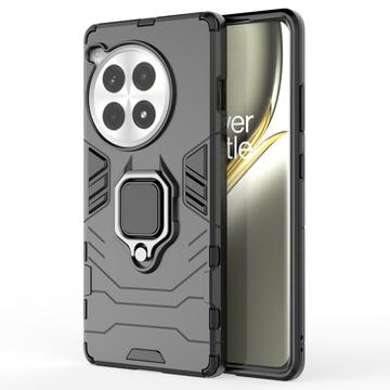OnePlus Ace 3 Pro Hybrid Case with Ring Holder - Black