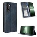 OnePlus Ace 5 Racing/Nord CE5 Retro Wallet Case with Magnetic Closure - Blue