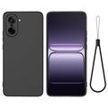 OnePlus Nord CE5 Liquid Silicone Case with Hand Strap - Black