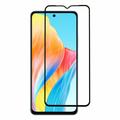 Oppo A58 4G Full Cover Tempered Glass Screen Protector - Black Edge