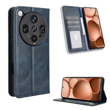 Oppo Find X8 Ultra Retro Wallet Case with Magnetic Closure