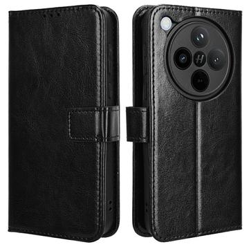 Oppo Find X8 Wallet Case with Magnetic Closure - Black