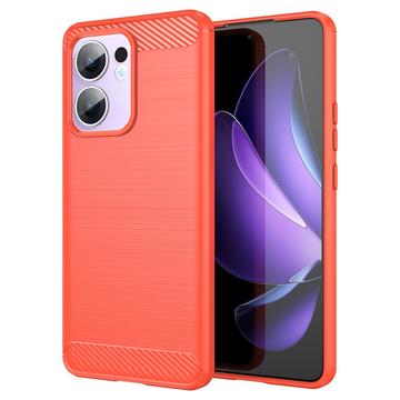 Oppo Reno13 F Brushed TPU Case - Carbon Fiber
