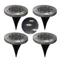 Outdoor Solar-Powered Ground Lights - 4 Pcs. - White Light