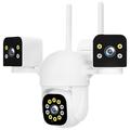 PC288-B3Y10-2MP Triple-Lens WiFi Surveillance Camera PTZ with 64GB Memory Card