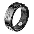 PX02 Crack Design Multi-Function Smart Ring with Photo Control - Size: 19mm - Black