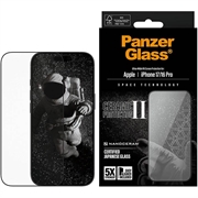 iPhone 17/16 Pro PanzerGlass Ceramic II Protection Ultra-Wide Fit EasyAligner Screen Protector - 9H - Black Edge