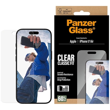 iPhone Air PanzerGlass Classic Fit EasyAligner Tempered Glass Screen Protector - 9H