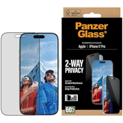 iPhone 17 Pro PanzerGlass Ultra-Wide Fit EasyAligner 2-Way Privacy Screen Protector - 9H - Black Edge
