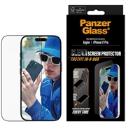iPhone 17 Pro PanzerGlass Ultra-Wide Fit w. FastFit In-A-Box Screen Protector - 9H - Black Edge