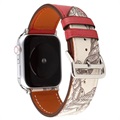 Apple Watch Series 9/8/SE (2022)/7/SE/6/5/4/3/2/1 Pattern Leather Strap - 41mm/40mm/38mm
