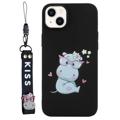 Kiss Series iPhone 14 Plus TPU Case with Strap