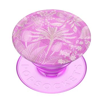PopSockets PlantCore Expanding Stand & Grip - Tan Lines Vivid Pink
