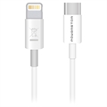 Powerstar USB-C / Lightning Cable - 1m - White