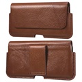 Premium Universal Horizontal Holster Leather Case - 6.7"