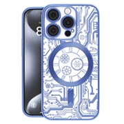 iPhone 16 Prio Elegant Mag Case w. Camera Lens Protector - Blue