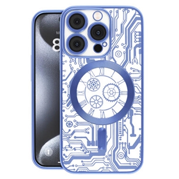 iPhone 16 Prio Elegant Mag Case w. Camera Lens Protector - Blue