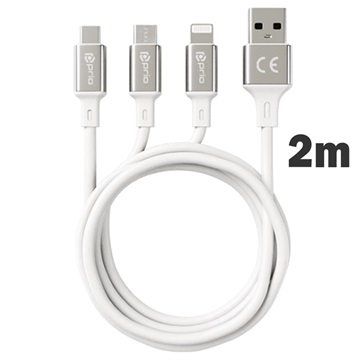 Prio High-Speed 3-in-1 Charging Cable - 2m
