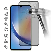 Samsung Galaxy M35 Privacy Full Cover Tempered Glass Screen Protector - Black Edge