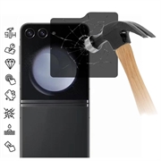 Samsung Galaxy Z Flip6/Z Flip7 FE Privacy Full Cover Tempered Glass Screen Protector - Black Edge