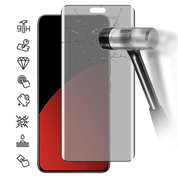 Xiaomi Civi 4 Pro/14 Civi Privacy Full Cover Tempered Glass Screen Protector - Black Edge