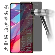 Xiaomi Redmi Note 13 Privacy Full Cover Tempered Glass Screen Protector - Black Edge