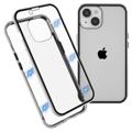 iPhone 14 Plus Magnetic Case with Tempered Glass - Silver