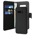 Puro 2-in-1 Samsung Galaxy S10e Magnetic Wallet Case - Black