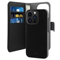 Puro 2-in-1 iPhone 14 Pro Max Magnetic Wallet Case - Black