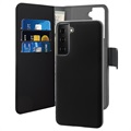 Puro 2-in-1 Samsung Galaxy S21 FE 5G Magnetic Wallet Case (Open Box - Bulk) - Black