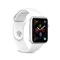 Apple Watch Series Ultra 2/Ultra/9/8/SE (2022)/7/SE/6/5/4/3/2/1 Puro Icon Silicone Band - 49mm/45mm/44mm/42mm - White